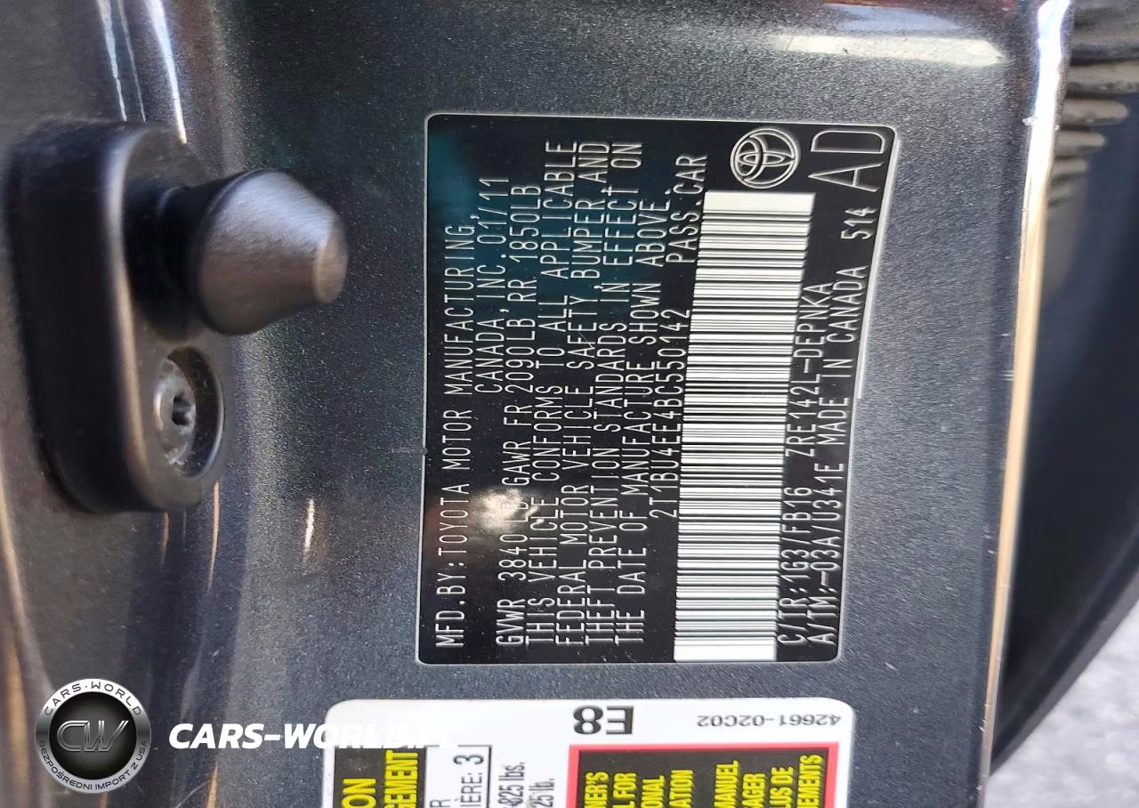 2011 Toyota Corolla Le VIN:2T1BU4EE4BC550142 - 12