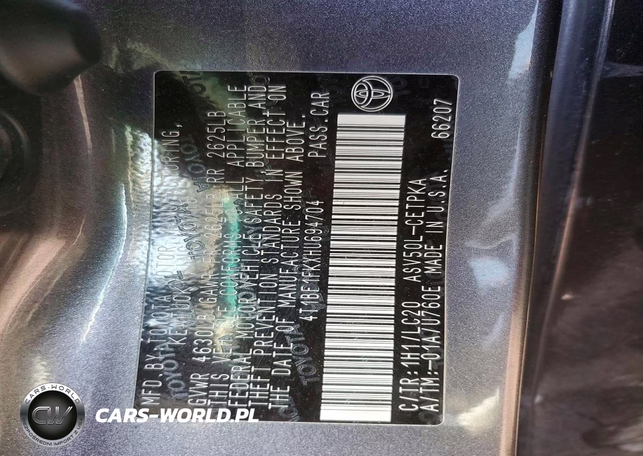 2017 Toyota Camry Le VIN:4T1BF1FKXHU694704 - 12