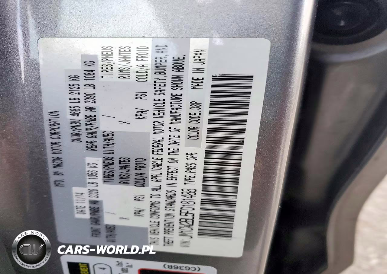 2015 Mazda 5 Sport VIN:JM1CW2BL5F0181488 - 13