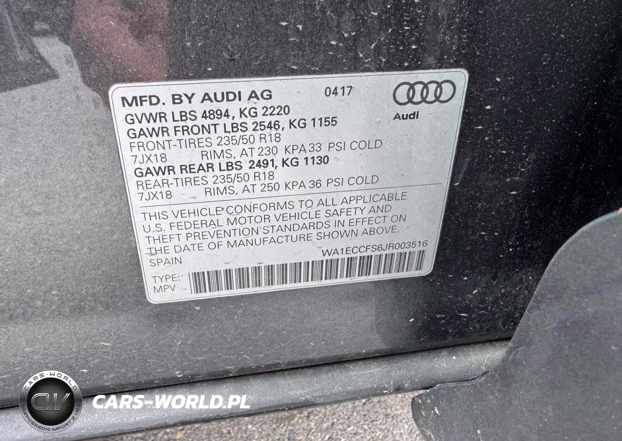 2018 Audi Q3 Premium VIN:WA1ECCFS6JR003516 - 12
