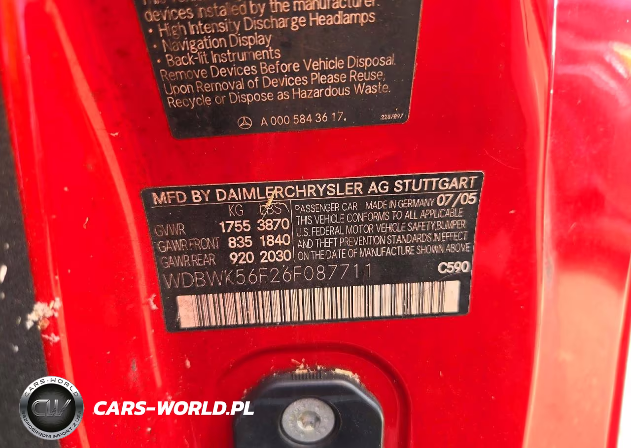 2006 Mercedes-Benz Slk 350 VIN:WDBWK56F26F087711 - 12