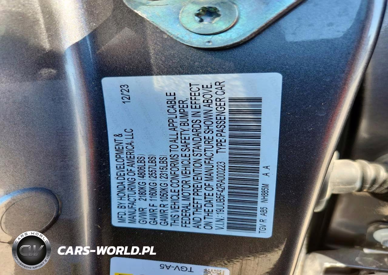 2024 Acura Tlx Technology VIN:19UUB5F42RA000223 - 12
