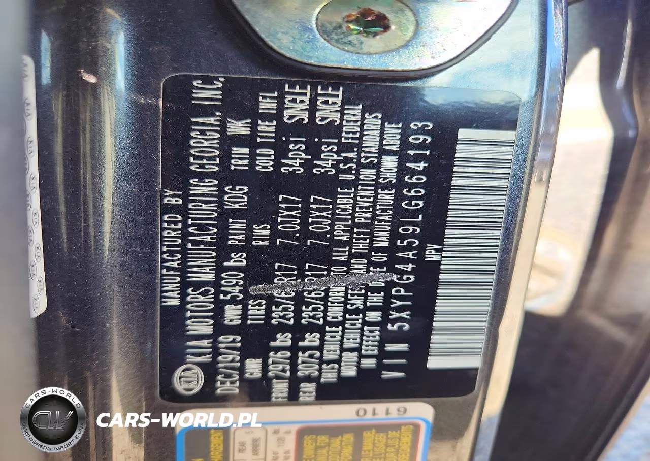 2020 Kia Sorento S VIN:5XYPG4A59LG664193 - 13