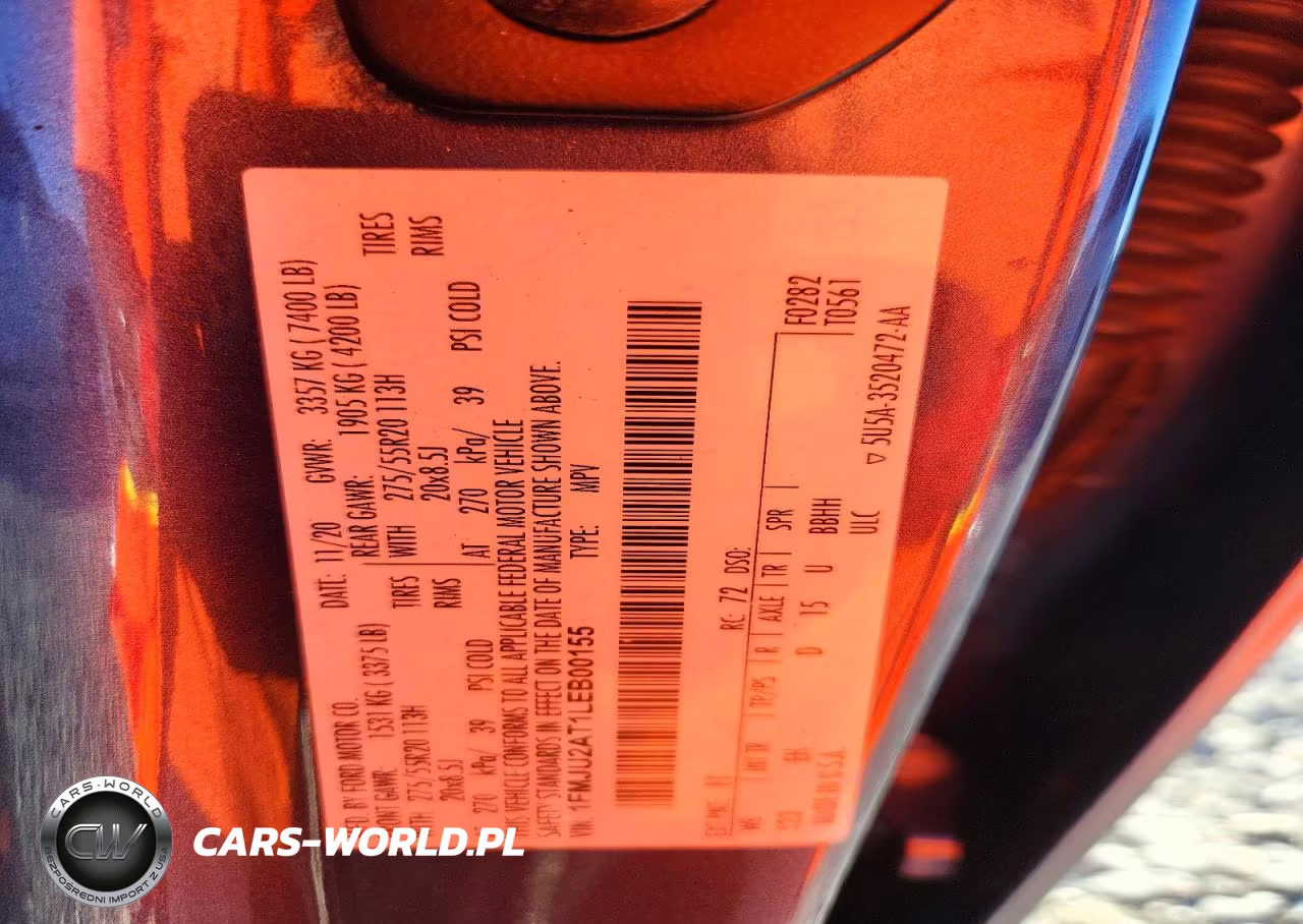 2020 Ford Expdtion VIN:1FMJU2AT1LEB00155 - 13