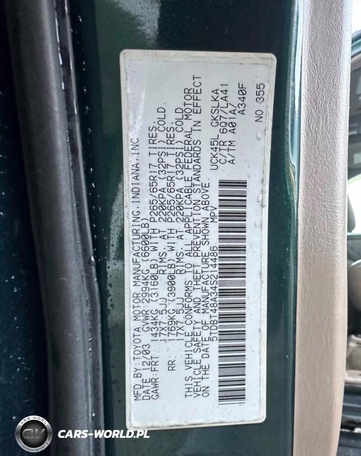 2004 Toyota Sequoia Limited V8 VIN:5TDBT48A34S214486 - 10