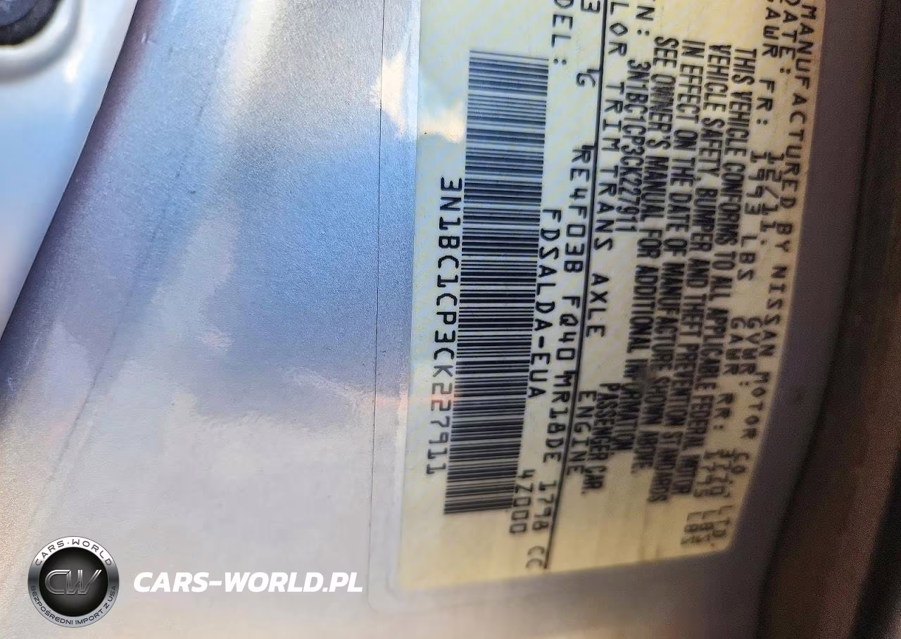 2012 Nissan Versa 1.8 S VIN:3N1BC1CP3CK227911 - 12