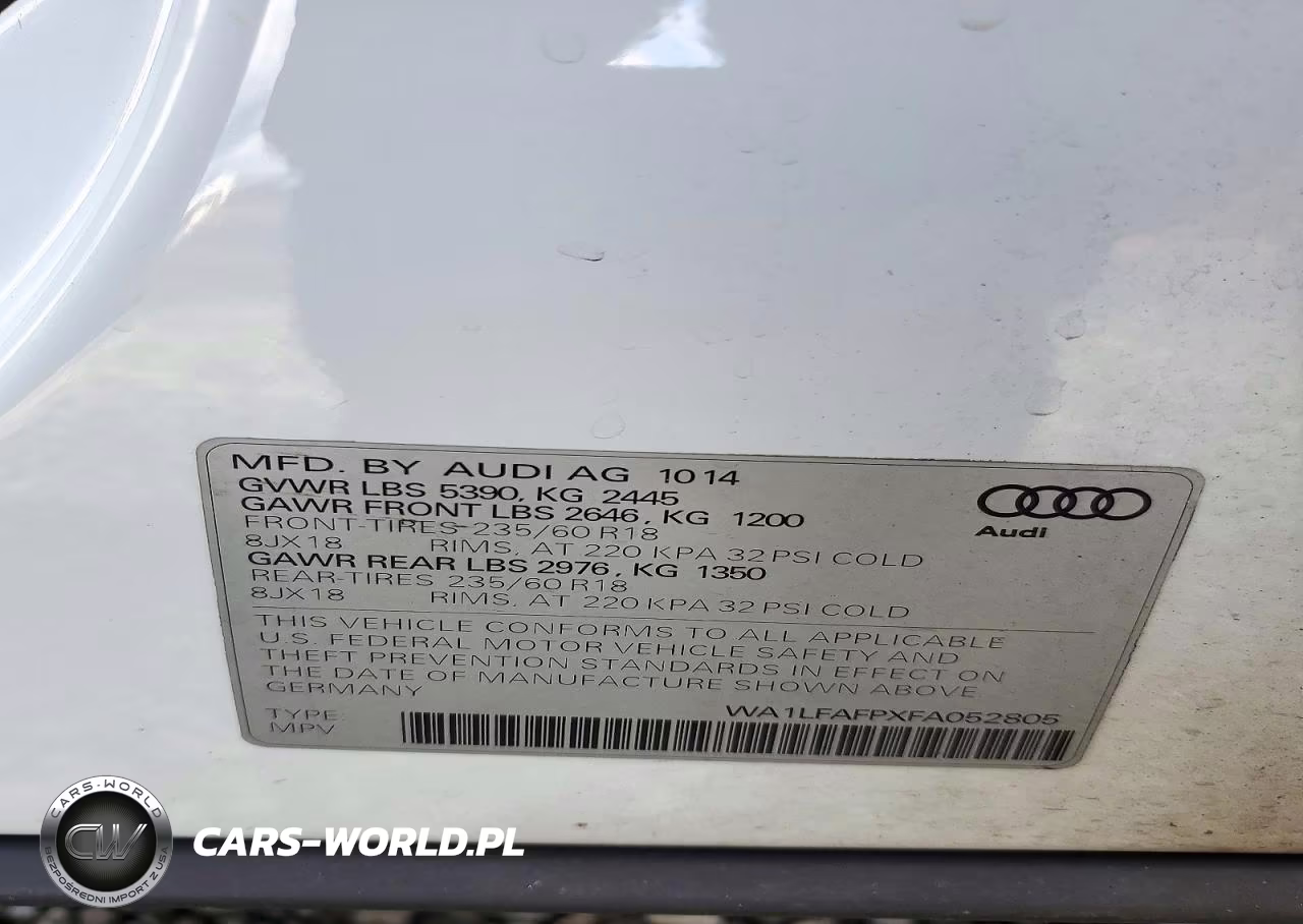 2015 Audi Q5 Premium Plus VIN:WA1LFAFPXFA052805 - 13