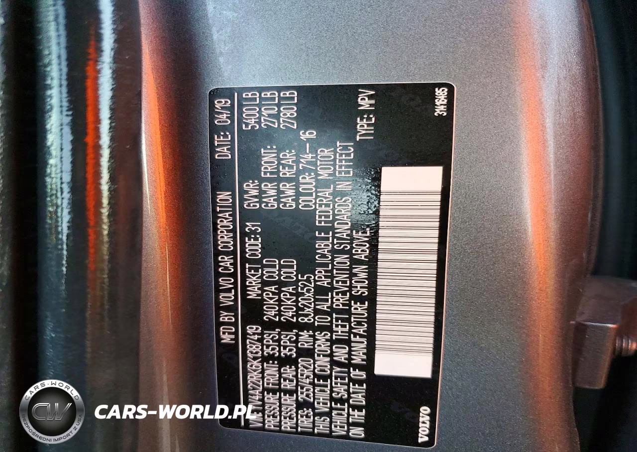 2019 Volvo Xc60 T6 VIN:YV4A22RK6K1387419 - 13
