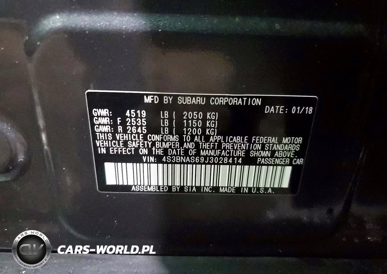 2018 Subaru Legacy Sport VIN:4S3BNAS69J3028414 - 13