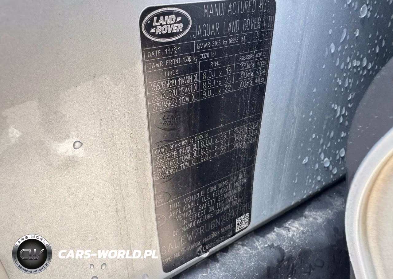 2022 Land Rover Defender 110 Xs Edition VIN:SALEW7RU6N2097910 - 13