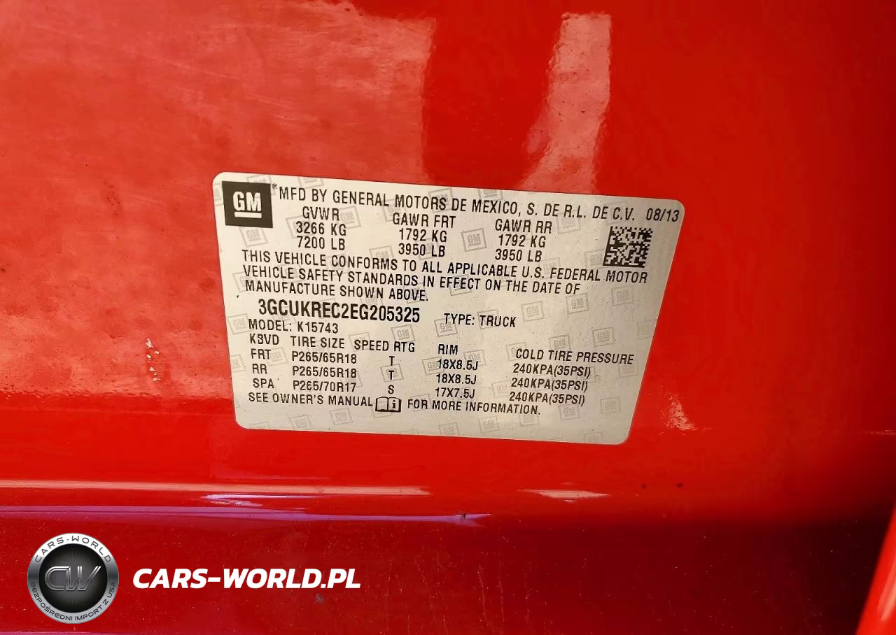 2014 Chevrolet Silverado K1500 Lt VIN:3GCUKREC2EG205325 - 12