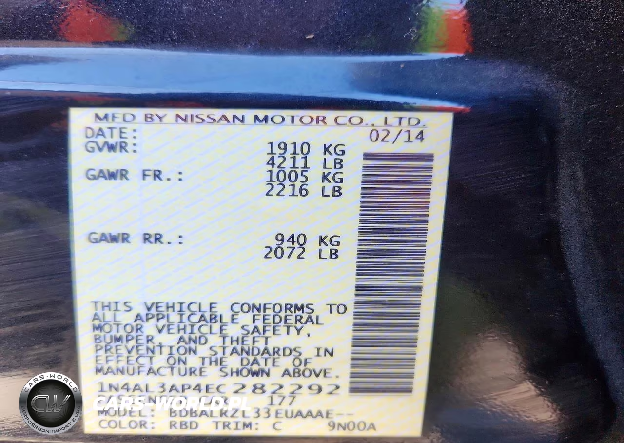 2014 Nissan Altima 2.5 VIN:1N4AL3AP4EC282292 - 12