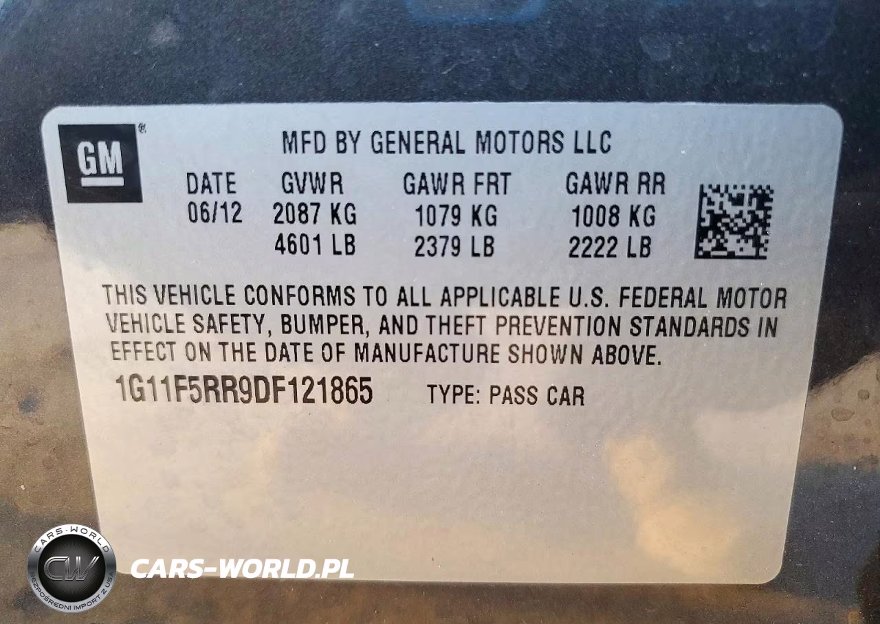 2013 Chevrolet Malibu 2Lt VIN:1G11F5RR9DF121865 - 12