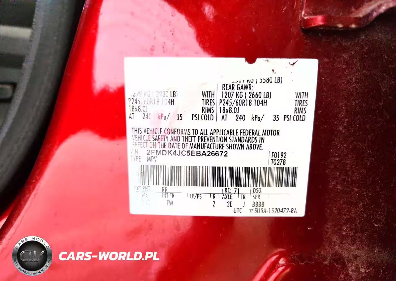 2014 Ford Edge Sel VIN:2FMDK4JC5EBA26672 - 13