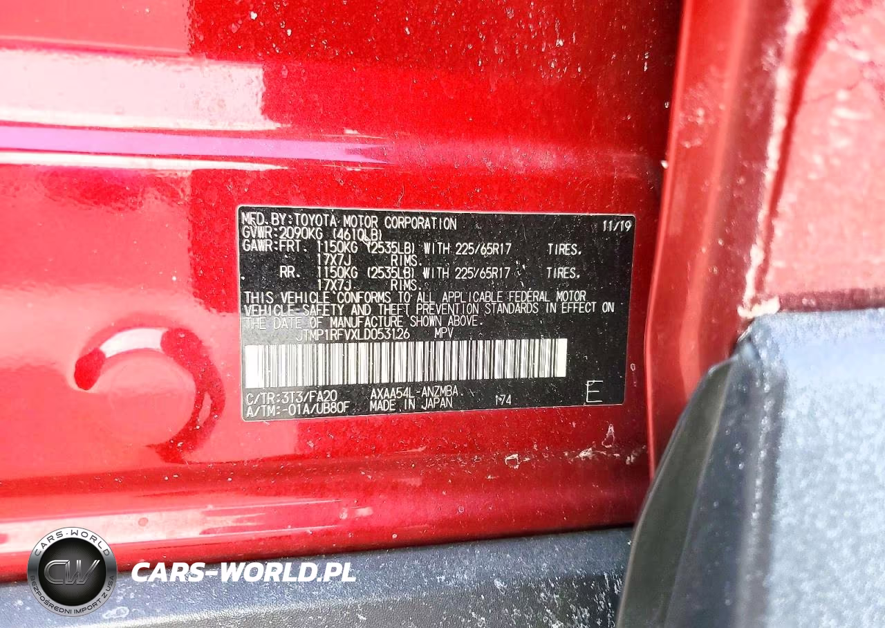 2020 Toyota Rav4 Xle VIN:JTMP1RFVXLD053126 - 12