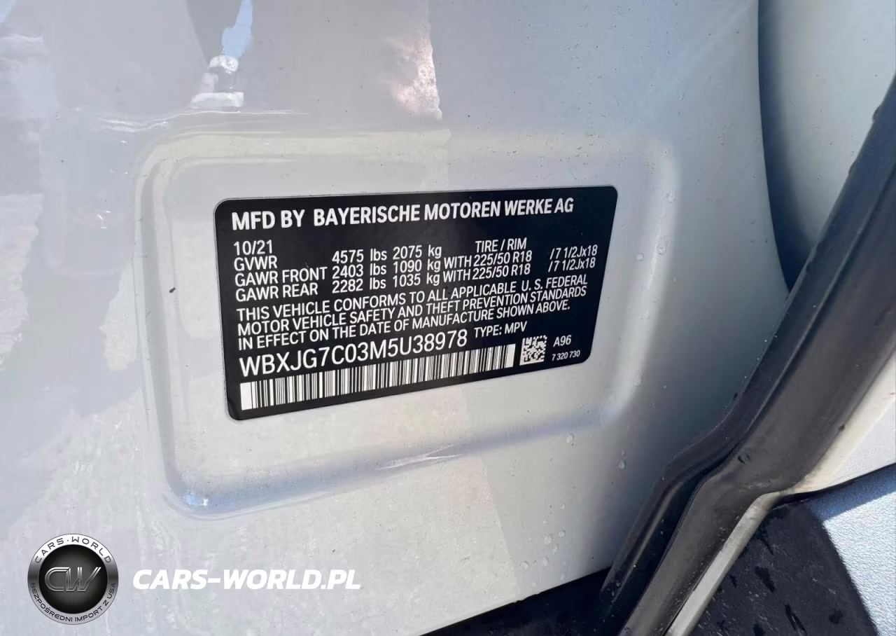 2021 BMW X1 Sdrive28I VIN:WBXJG7C03M5U38978 - 10