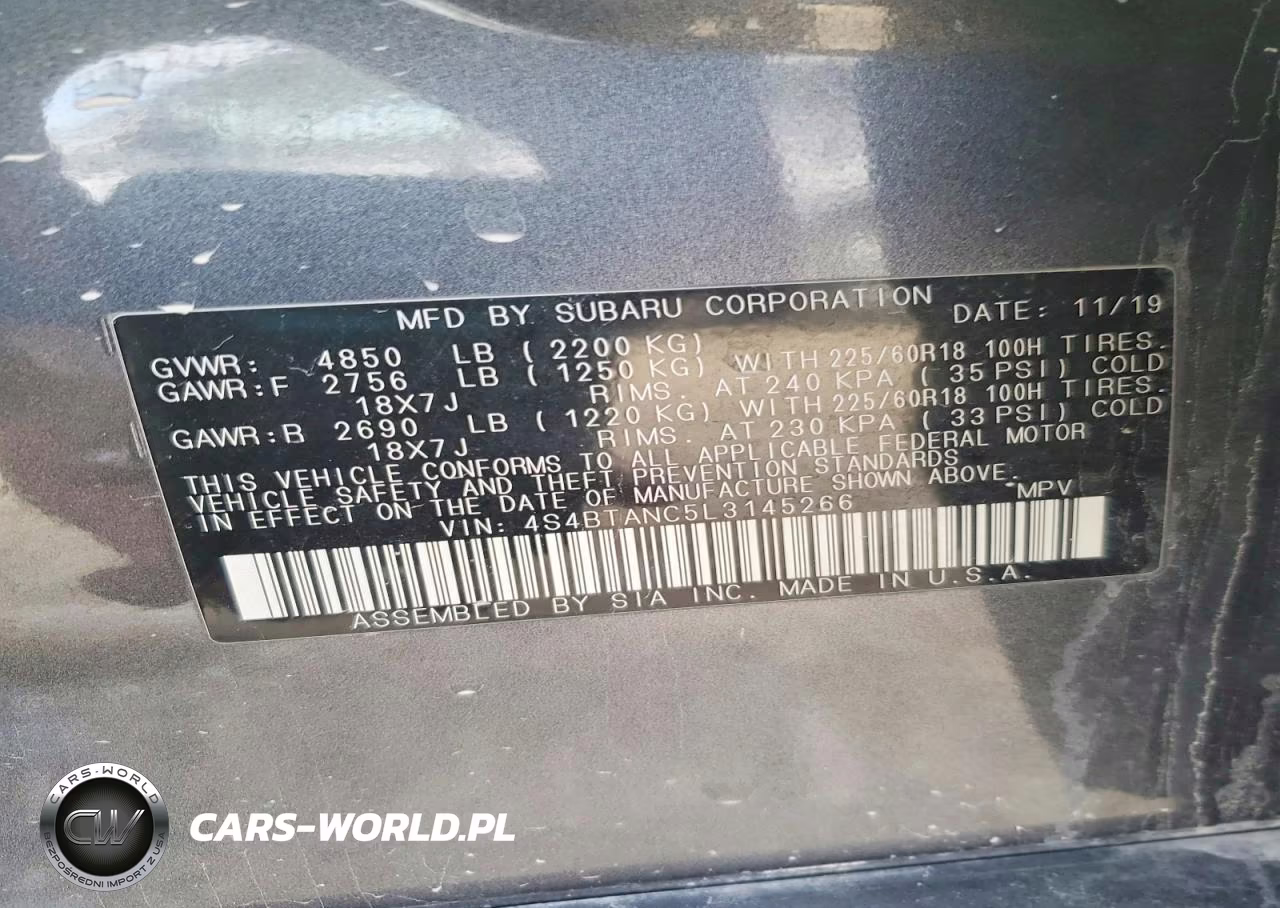 2020 Subaru Outback Limited VIN:4S4BTANC5L3145266 - 13
