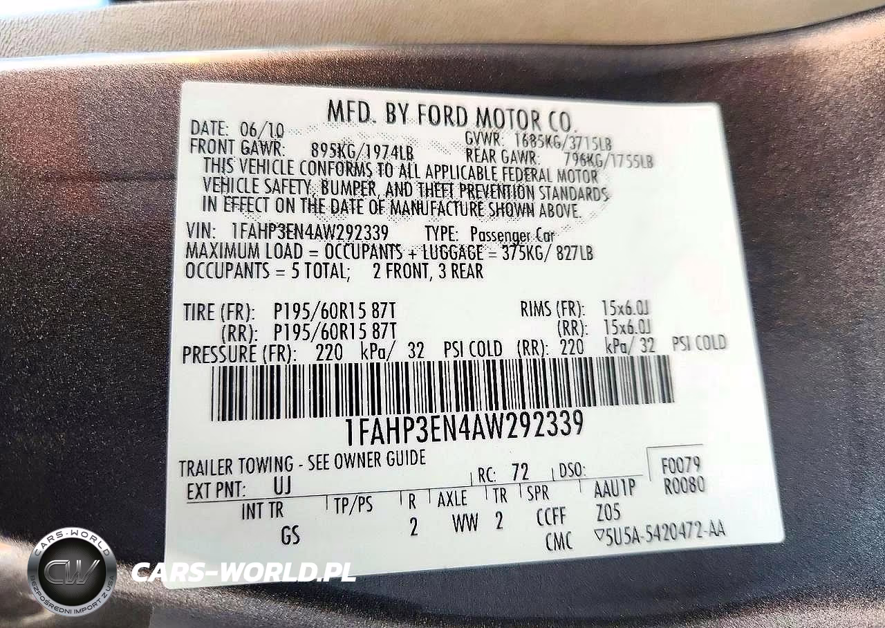 2010 Ford Focus S VIN:1FAHP3EN4AW292339 - 12
