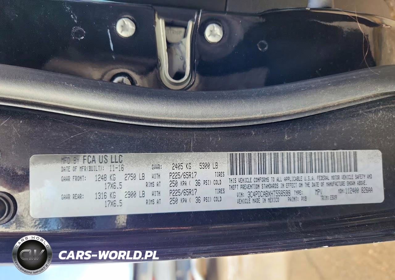 2017 Dodge Journey Se VIN:3C4PDCABXHT558599 - 13