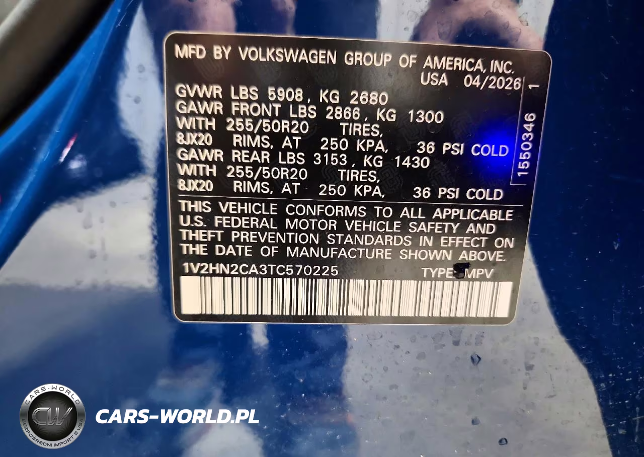 2026 Volkswagen Atlas Se VIN:1V2HN2CA3TC570225 - 13
