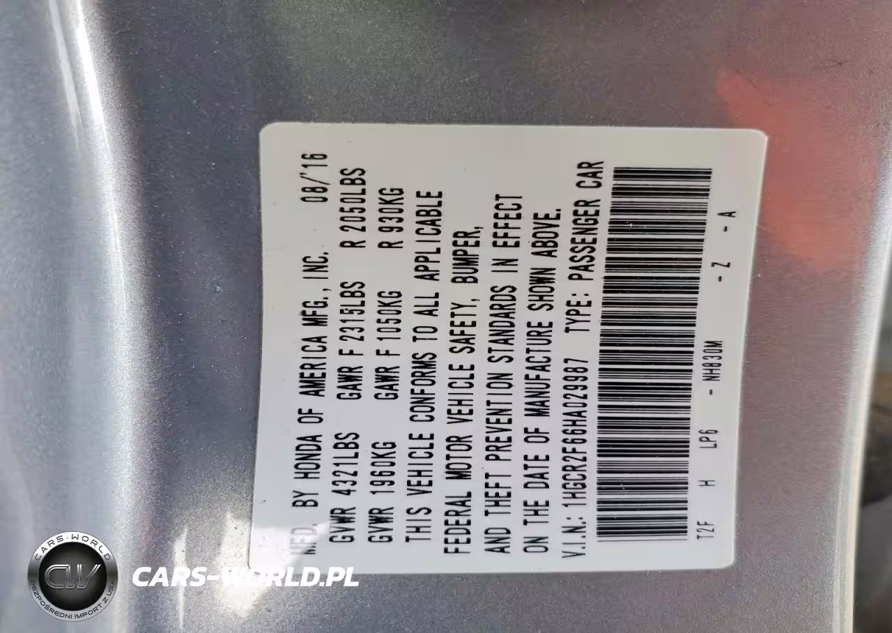 2017 Honda Accord Sport VIN:1HGCR2F66HA029987 - 13