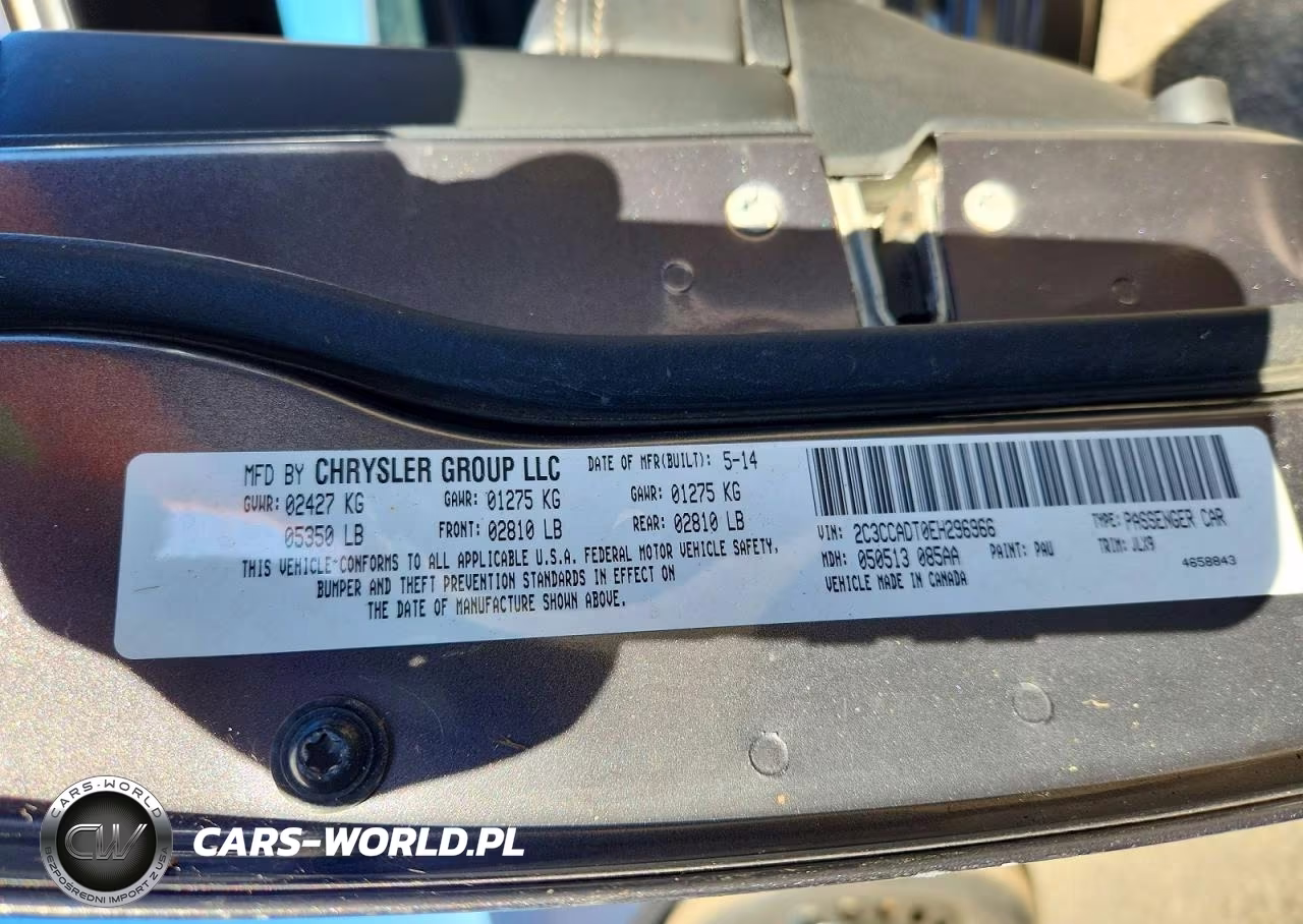 2014 Chrysler 300C Varvatos VIN:2C3CCADT0EH296966 - 12