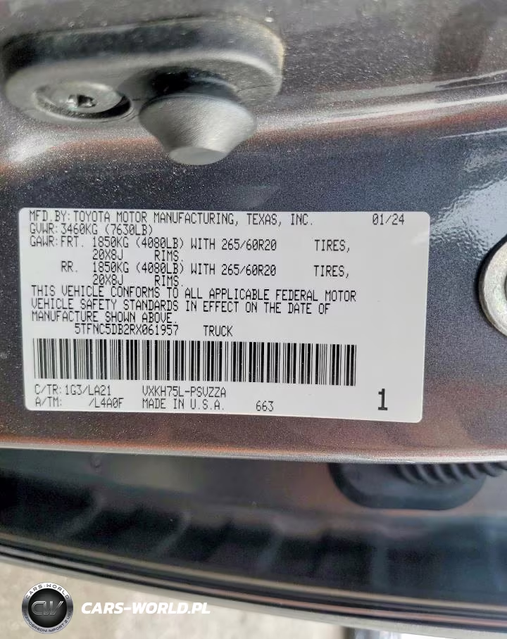 2024 Toyota Tundra Crewmax Platinum VIN:5TFNC5DB2RX061957 - 12