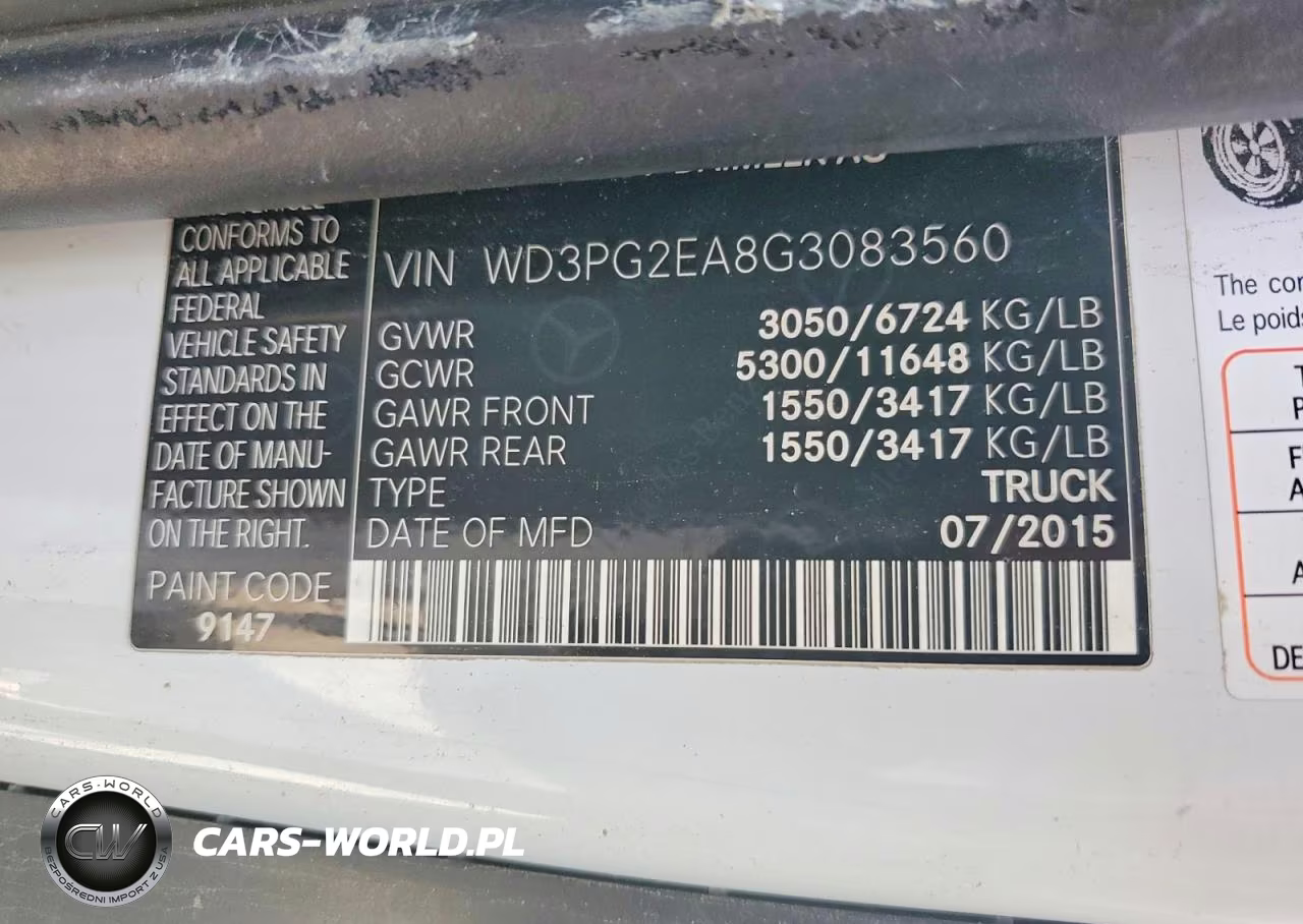 2016 Mercedes Benz Metris Delivery Van VIN:WD3PG2EA8G3083560 - 13