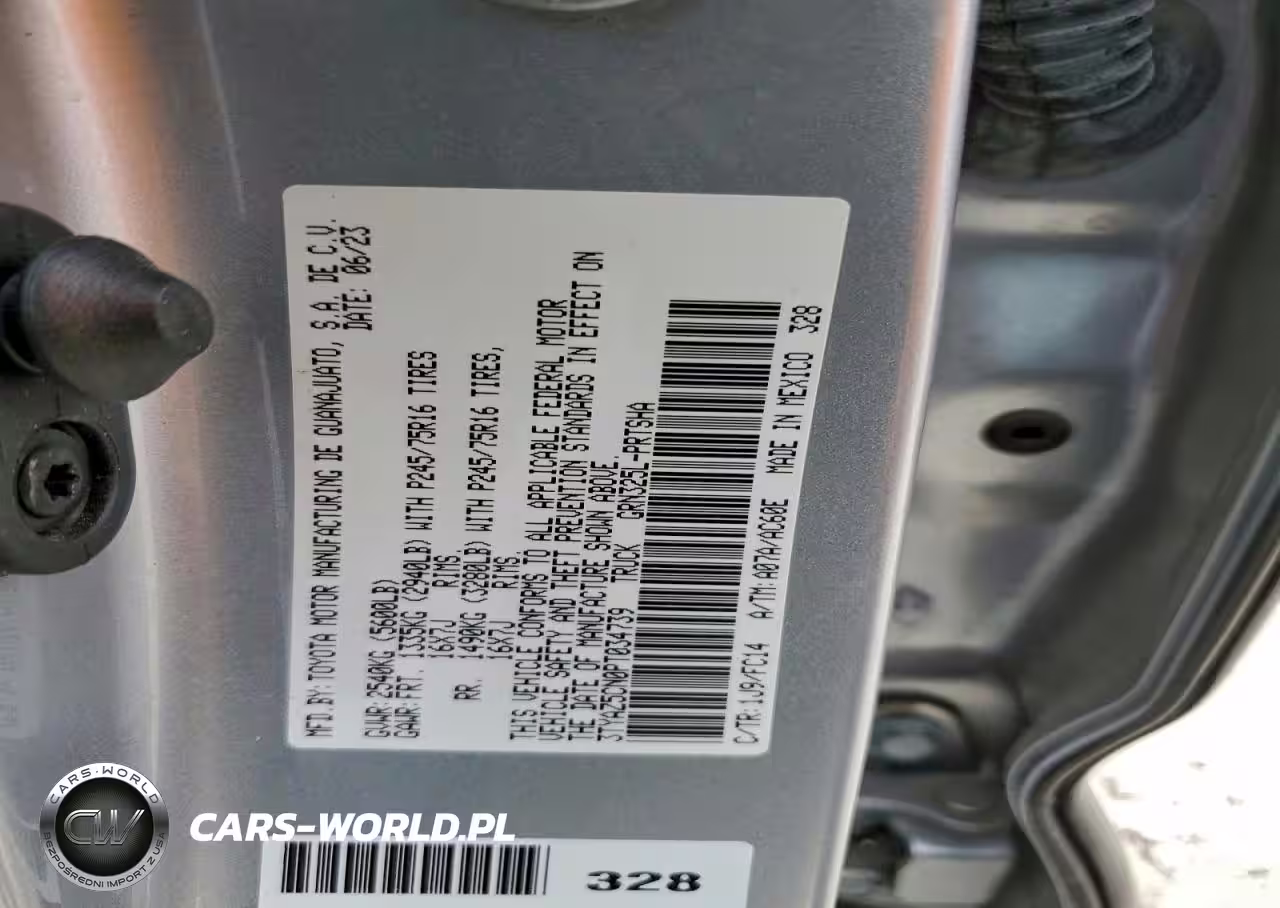 2023 Toyota Tacoma Double Cab VIN:3TYAZ5CN0PT034739 - 12