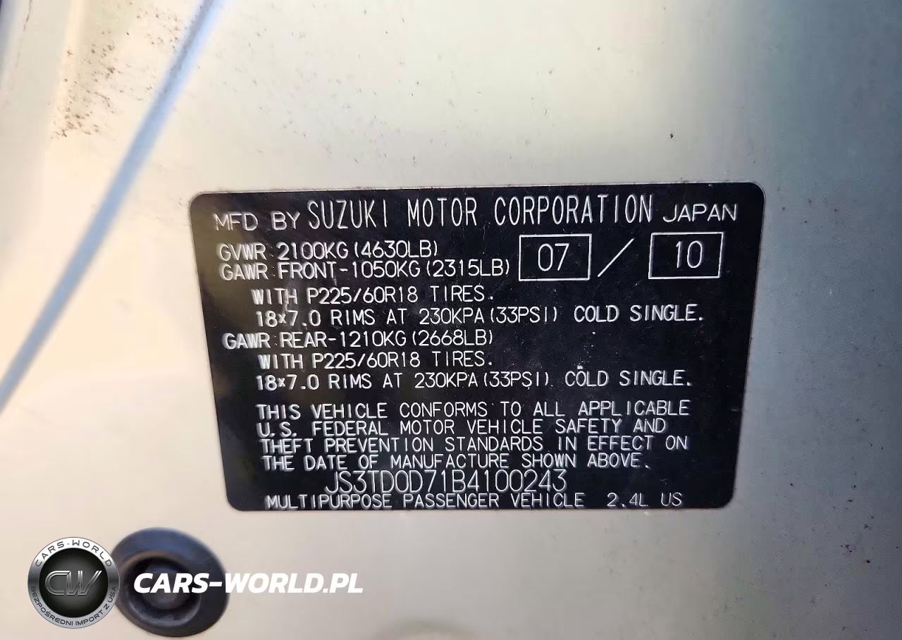 2011 Suzuki Grand Vitara Jlx VIN:JS3TD0D71B4100243 - 13