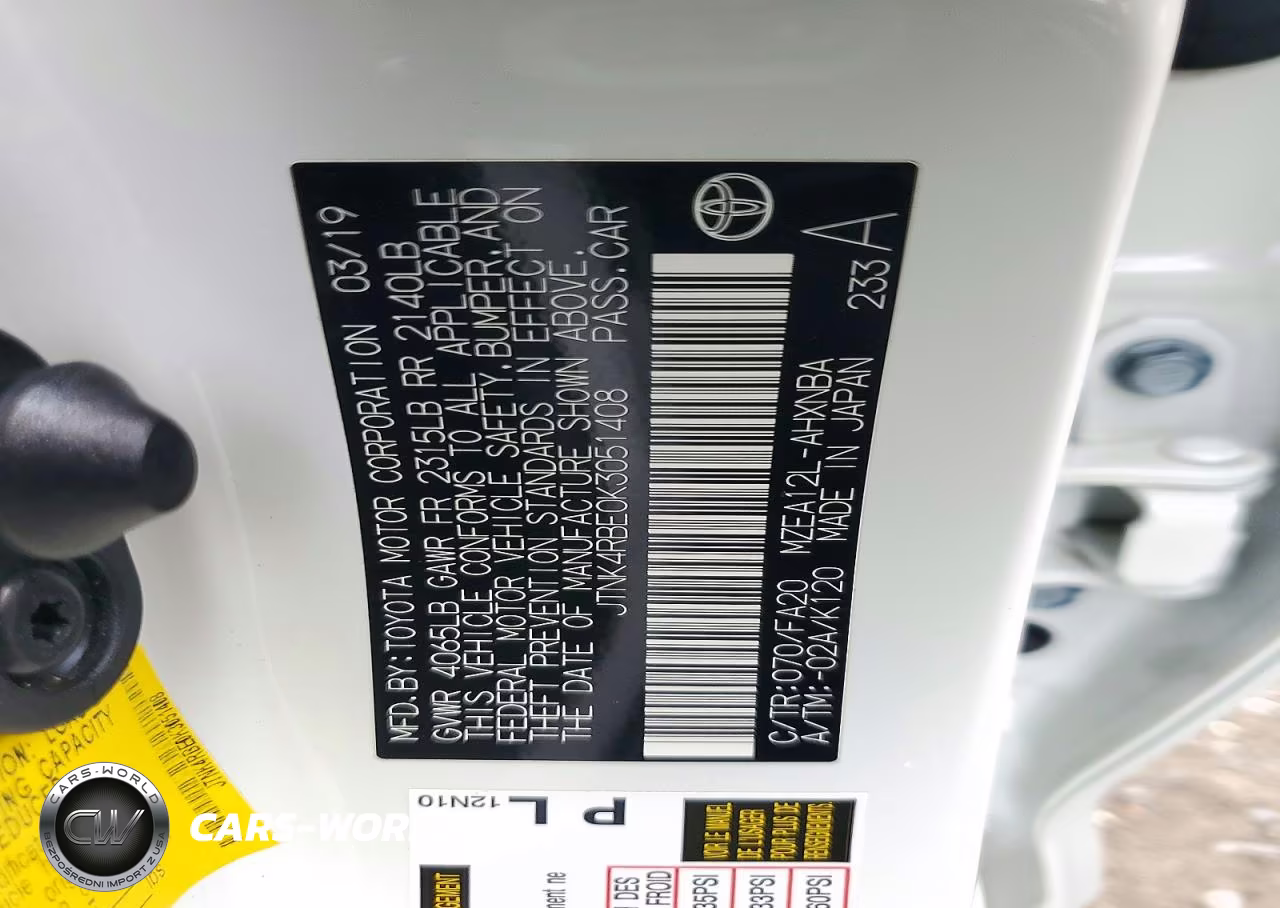 2019 Toyota Corolla Hatchback Se VIN:JTNK4RBE0K3051408 - 12
