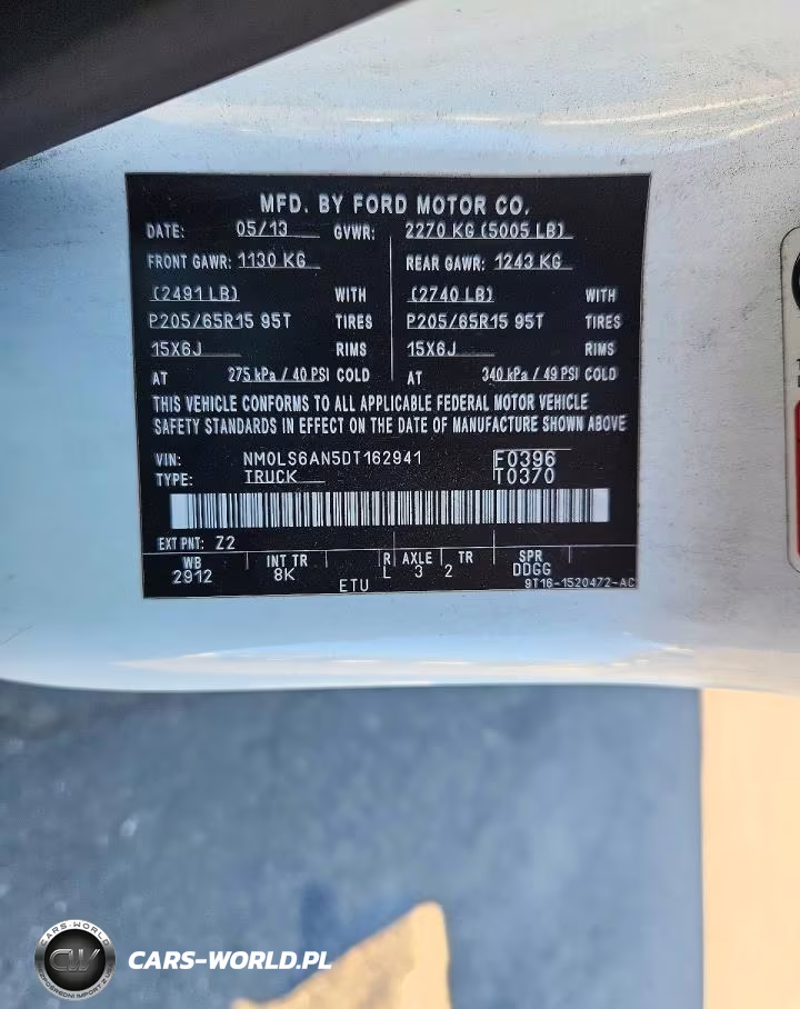 2013 Ford Transit Connect Xl VIN:NM0LS6AN5DT162941 - 13