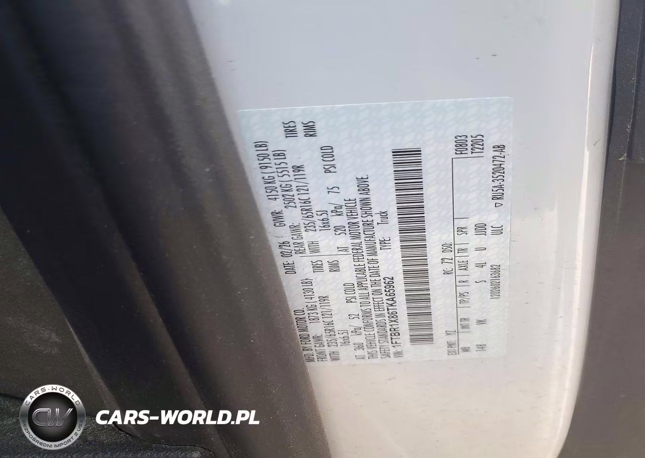 2026 Ford Transit 250 Delivery Van VIN:1FTBR1X86TKA65962 - 13