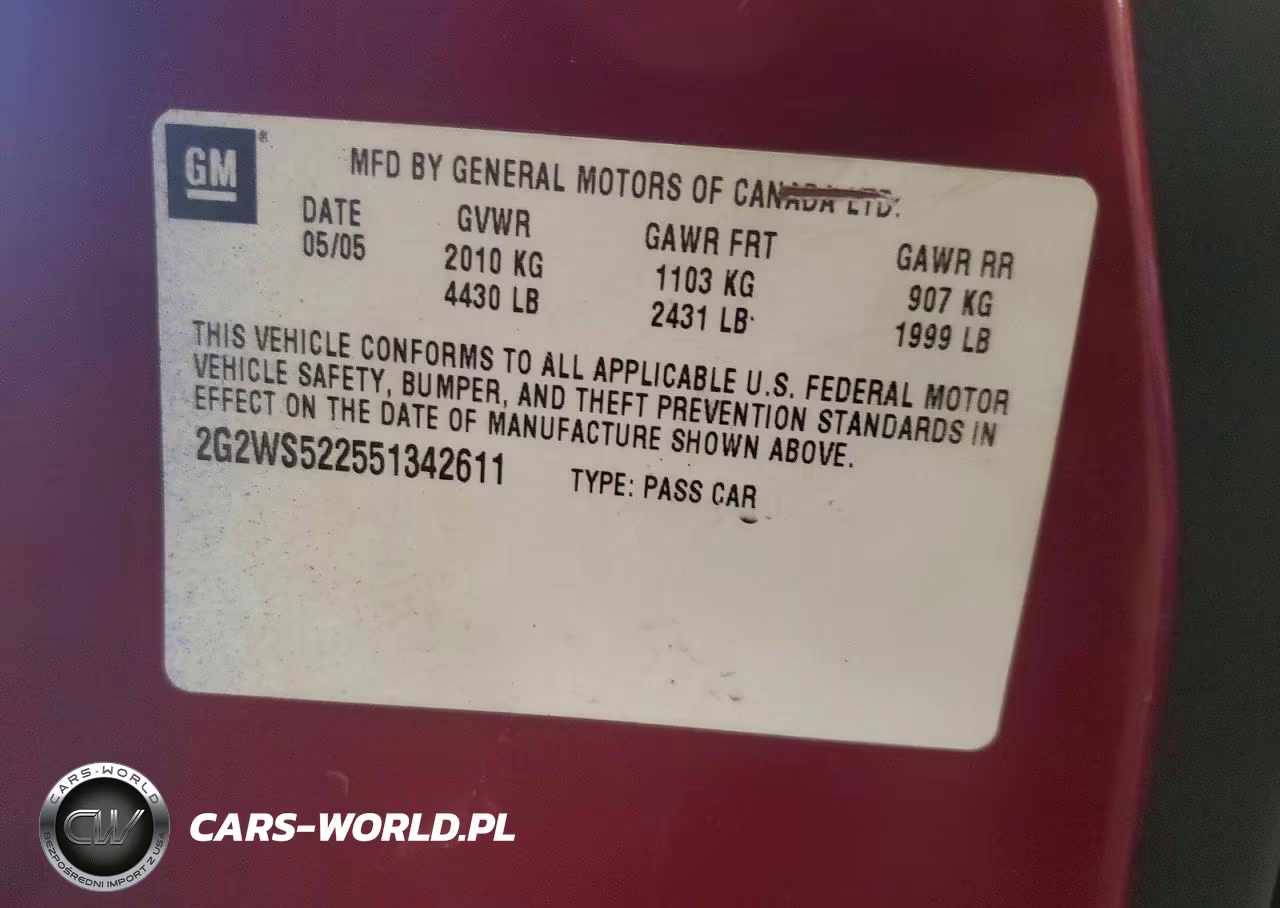 2005 Pontiac Grand Prix Gt VIN:2G2WS522551342611 - 12