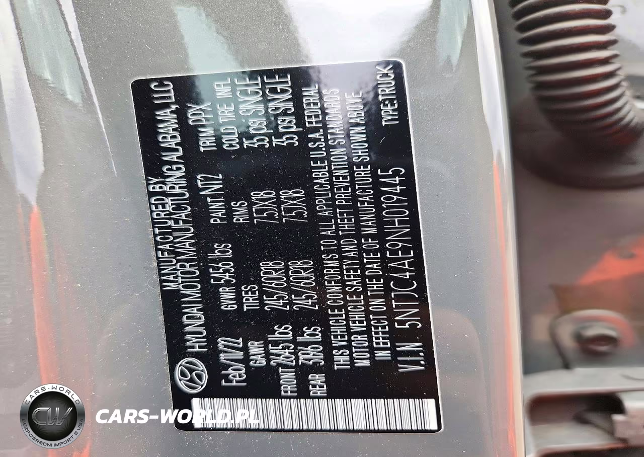 2022 Hyundai Santa Cruz Sel VIN:5NTJC4AE9NH019445 - 14