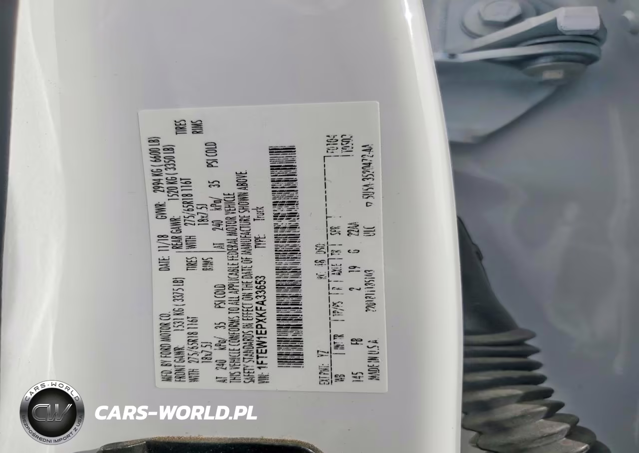 2019 Ford F150 Supercrew VIN:1FTEW1EPXKFA33653 - 12