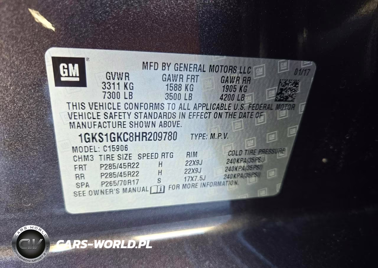 2017 GMC Yukon Xl C1500 Slt VIN:1GKS1GKC8HR209780 - 13