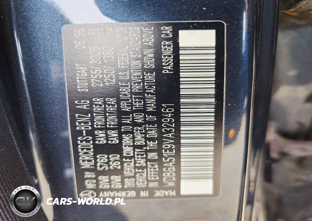 1997 Mercedes-Benz S 500 VIN:WDBGA51E9VA329461 - 12