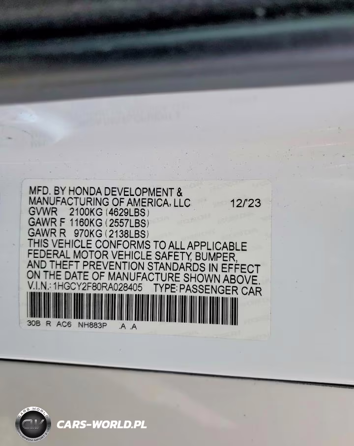 2024 Honda Accord Touring Hybrid VIN:1HGCY2F80RA028405 - 13