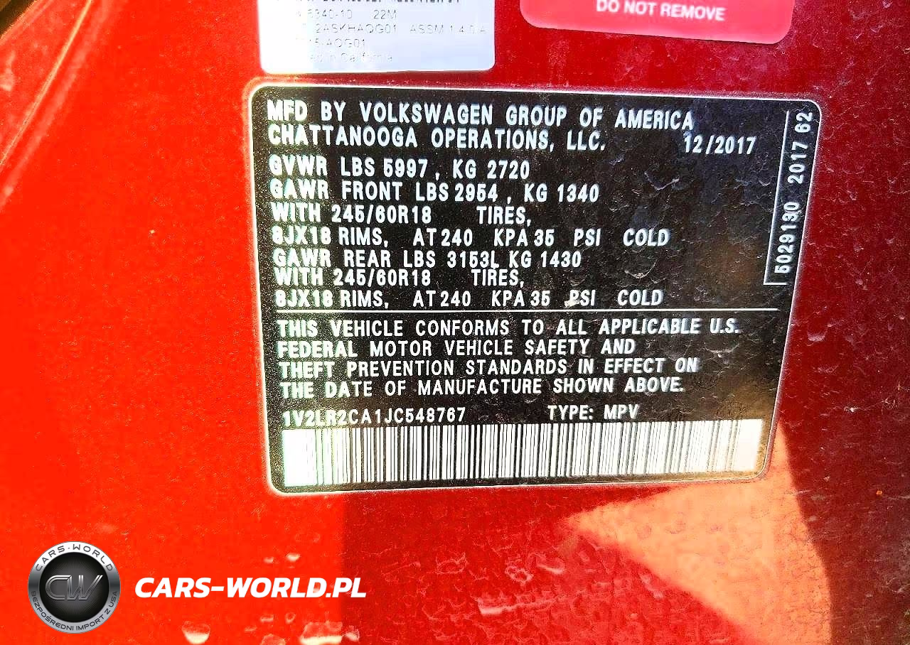 2018 Volkswagen Atlas Se VIN:1V2LR2CA1JC548767 - 13