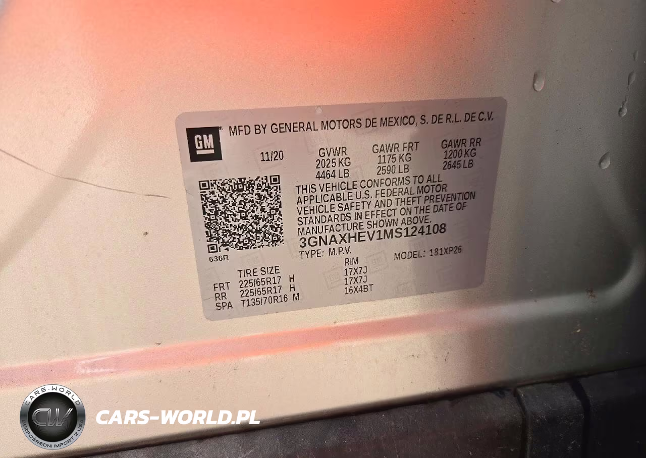 2021 Chevrolet Equinox Ls VIN:3GNAXHEV1MS124108 - 12
