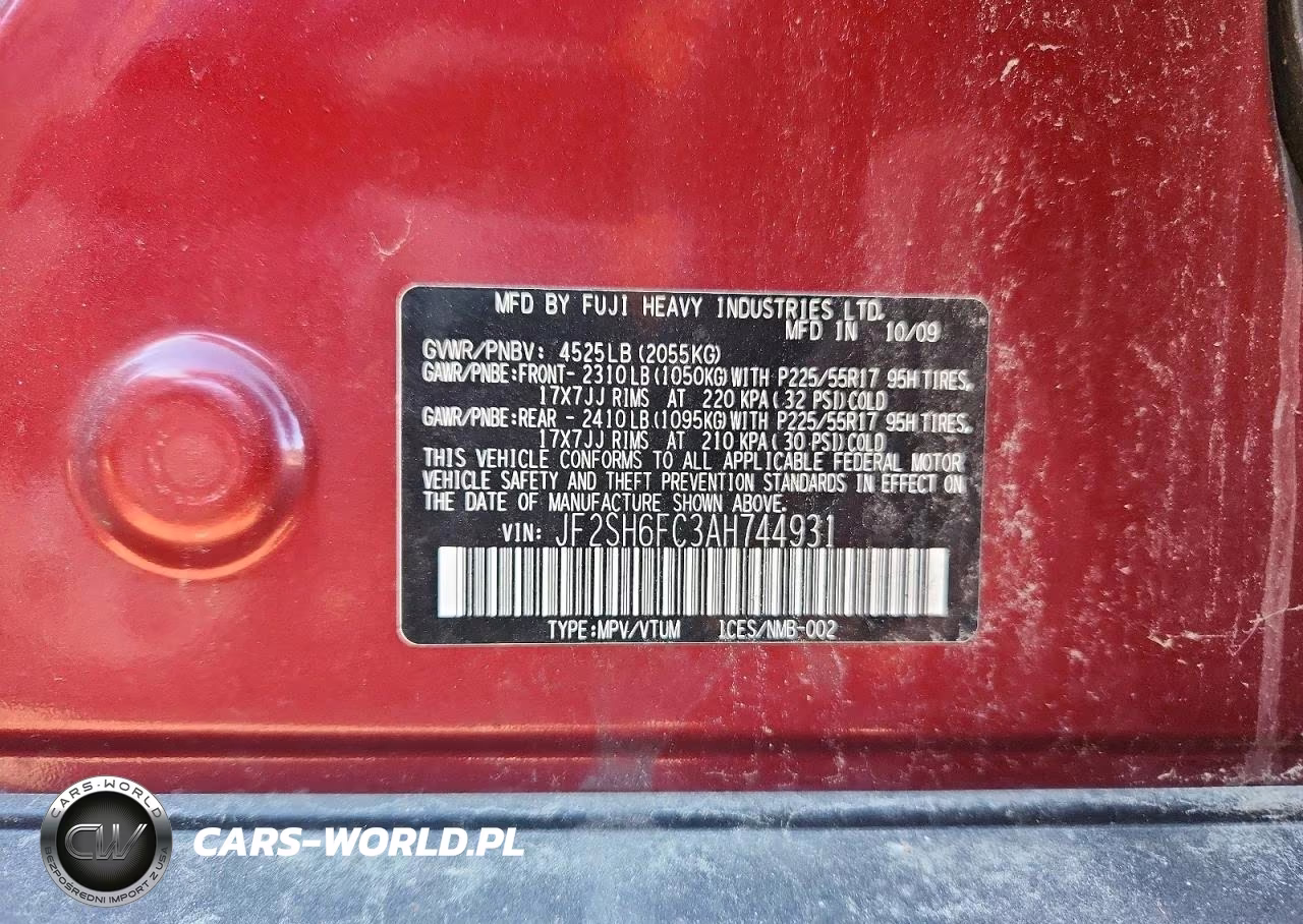 2010 Subaru Forester 2.5Xt Limited VIN:JF2SH6FC3AH744931 - 13