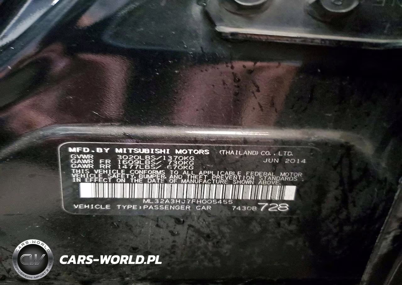 2015 Mitsubishi Mirage De VIN:ML32A3HJ7FH005455 - 13