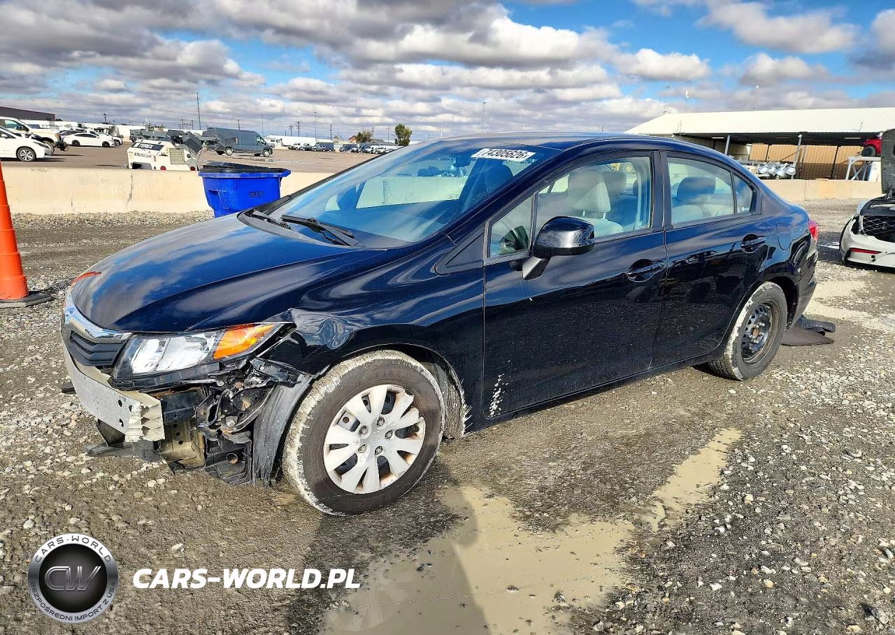 2012 Honda Civic Lx VIN:2HGFB2F51CH323252 - 1