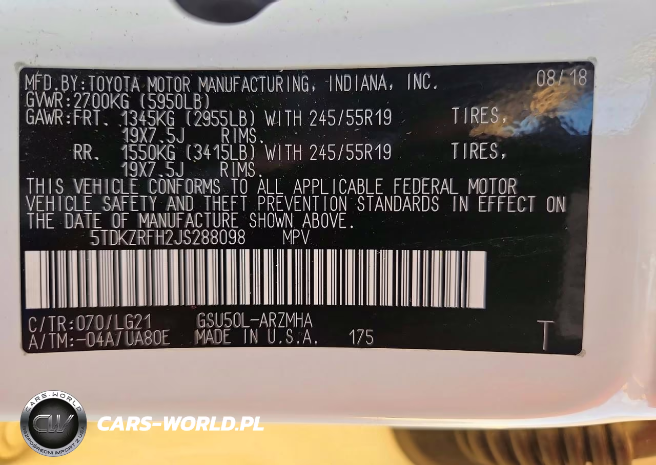 2018 Toyota Highlander Se VIN:5TDKZRFH2JS288098 - 13