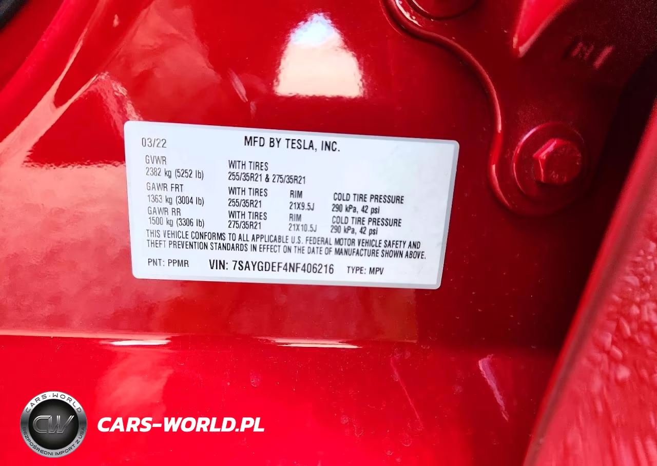 2022 Tesla Model Y VIN:7SAYGDEF4NF406216 - 13