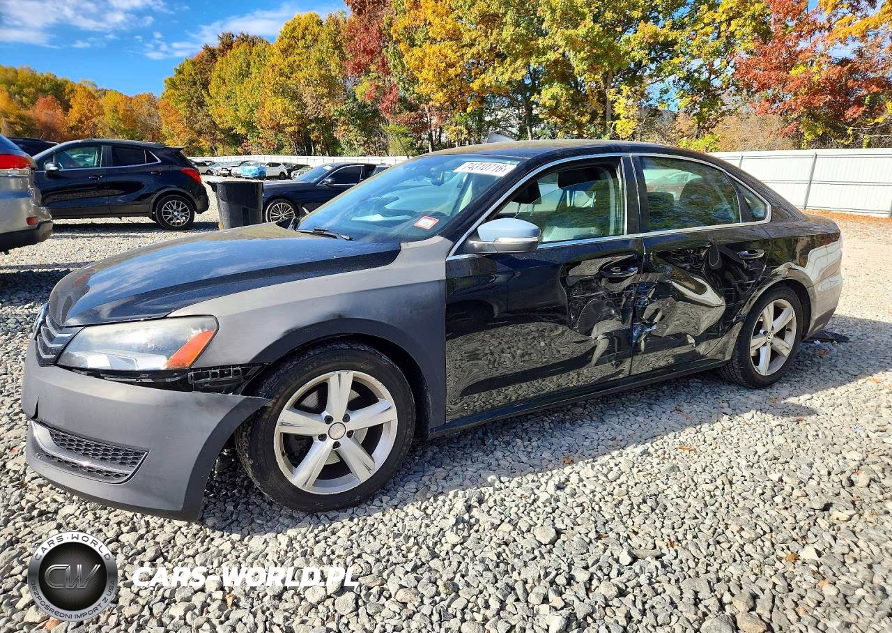 2014 Volkswagen Passat Se VIN:1VWBP7A39EC012155 - 1