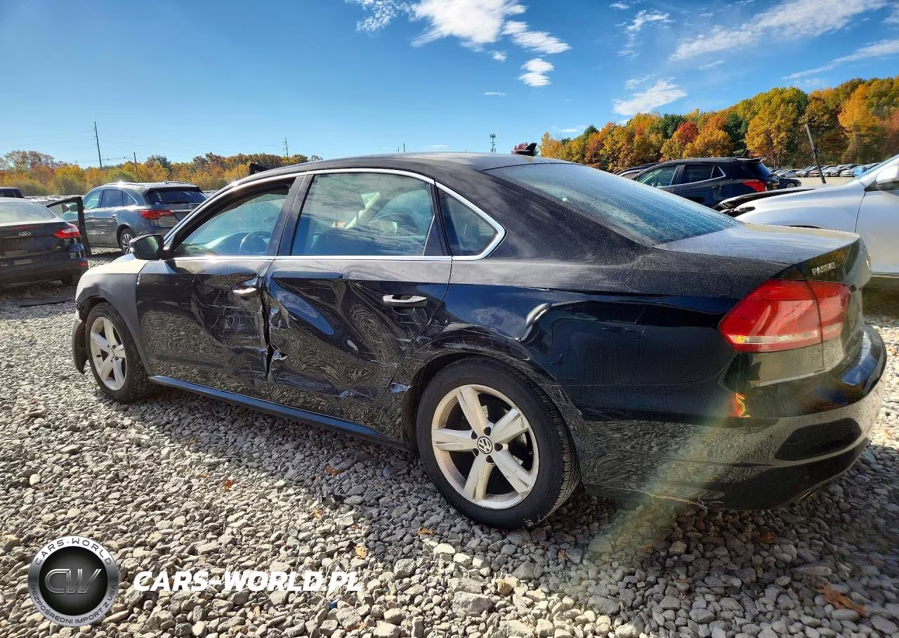 2014 Volkswagen Passat Se VIN:1VWBP7A39EC012155 - 2