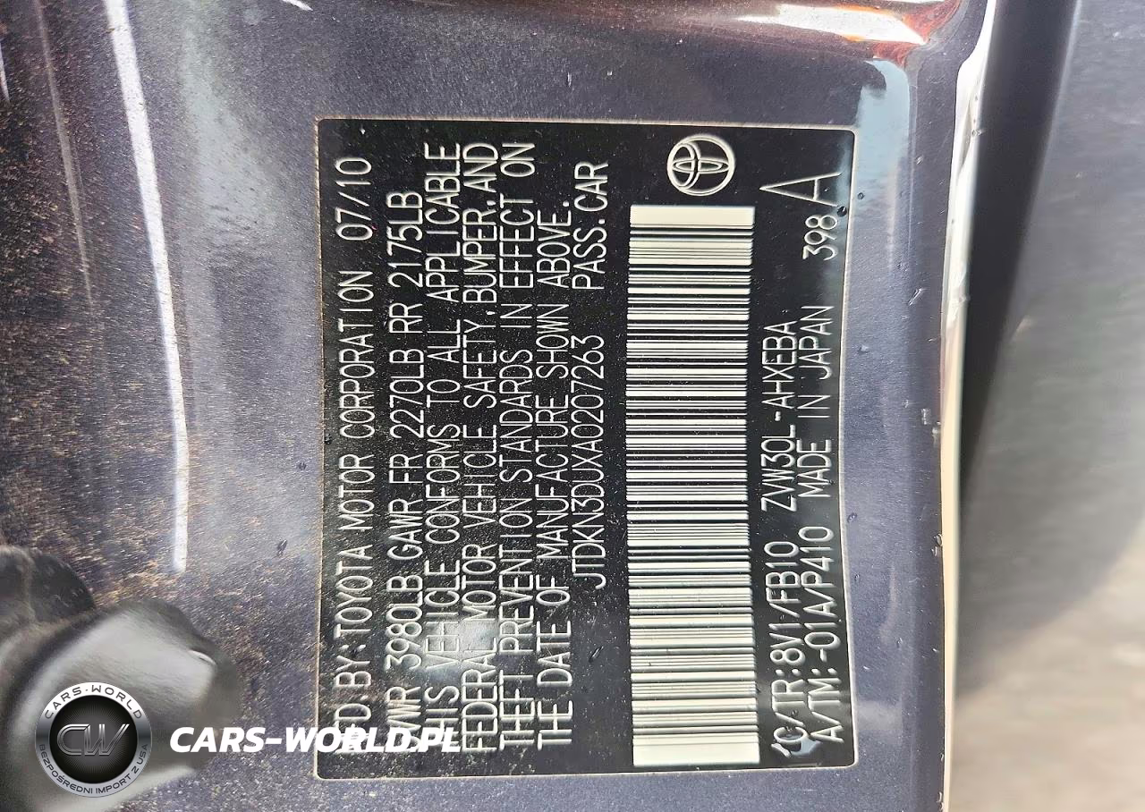 2010 Toyota Prius Iii VIN:JTDKN3DUXA0207263 - 12