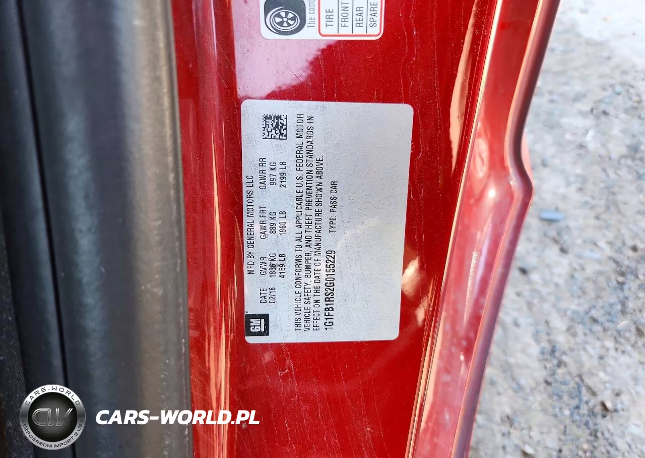 2016 Chevrolet Camaro Lt VIN:1G1FB1RS2G0155229 - 13